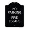 Signmission No Parking Fire Escape Heavy-Gauge Aluminum Architectural Sign, 24" x 18", BS-1824-23743 A-DES-BS-1824-23743 - alternate 1